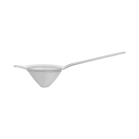 Snub Nose Mesh Strainer from Zanzi. Packed in a gift box and sold in boxes of 1. Hospitality quality at wholesale price with The Flying Fork! 