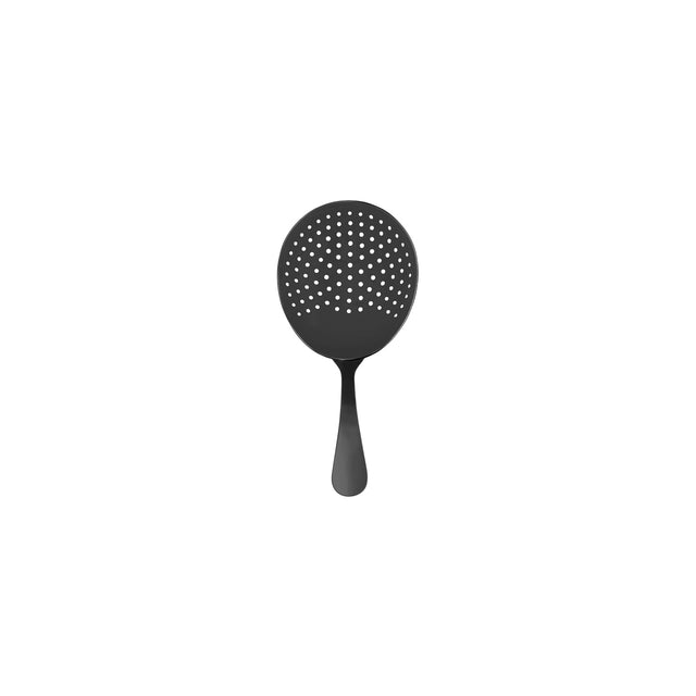 Club Julep Strainer - Gun Metal from Zanzi. Packed in a gift box and sold in boxes of 1. Hospitality quality at wholesale price with The Flying Fork! 