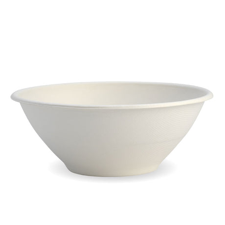 Biocane Bowl - White, 40oz (Box of 400) from BioPak. Compostable, made out of Sugarcane and sold in boxes of 1. Hospitality quality at wholesale price with The Flying Fork! 