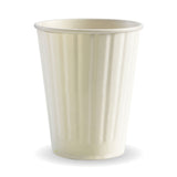Biocup Double Wall - White, 12oz (Box of 1000) from BioPak. Compostable, made out of Paper and Bioplastic and sold in boxes of 1. Hospitality quality at wholesale price with The Flying Fork! 