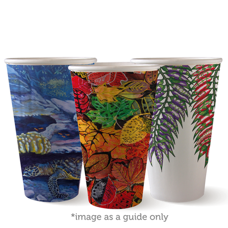 460ml (16oz) cup (fits large lids) - art series - Carton of 600 units