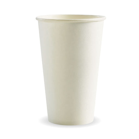 Biocup Single Wall - White, 16oz (Box of 1000) from BioPak. Compostable, made out of Paper and Bioplastic and sold in boxes of 1. Hospitality quality at wholesale price with The Flying Fork! 