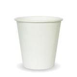 Biocup Single Wall - White, 6oz (Box of 1000) from BioPak. Compostable, made out of Paper and Bioplastic and sold in boxes of 1. Hospitality quality at wholesale price with The Flying Fork! 