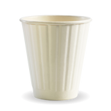 Biocup Double Wall - White, 8oz, 90mm (Box of 1000) from BioPak. Compostable, made out of Paper and Bioplastic and sold in boxes of 1. Hospitality quality at wholesale price with The Flying Fork! 
