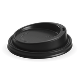 PS Large Lid - 8, 12, 16 And 20oz, 90mm, Black (Box of 1000) from BioPak. Compostable, made out of Bioplastic and sold in boxes of 1. Hospitality quality at wholesale price with The Flying Fork! 