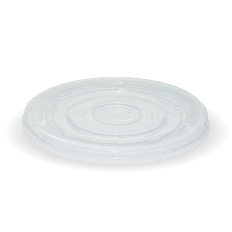PLA Lid with x-Slot - Clear, to fit Cold Paper Cups (Box of 2000) from BioPak. Compostable, made out of Bioplastic and sold in boxes of 1. Hospitality quality at wholesale price with The Flying Fork! 