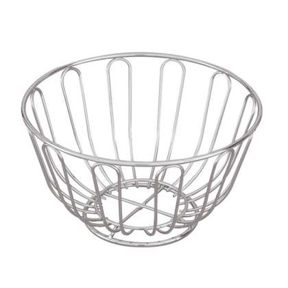 Bread Basket - Chrome, Round, 240 x 115mm from TheFlyingFork. Sold in boxes of 1. Hospitality quality at wholesale price with The Flying Fork! 