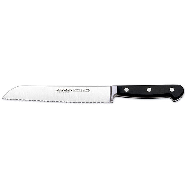 Bread Knife - 180mm, Serrated from Arcos. Sold in boxes of 1. Hospitality quality at wholesale price with The Flying Fork! 