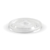 Biobowl PP Flat Lid - Clear, to fit 8oz (Box of 1000) from BioPak. Compostable, made out of Paper and Bioplastic and sold in boxes of 1. Hospitality quality at wholesale price with The Flying Fork! 