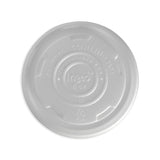 250ml Bowl PLA lid - Opaque - Carton of 1,000 units