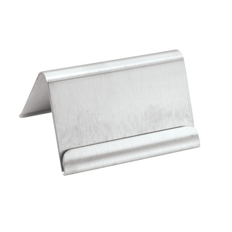 Buffet Card Holder - 18-8, 60 x 40mm from TheFlyingFork. Sold in boxes of 1. Hospitality quality at wholesale price with The Flying Fork! 