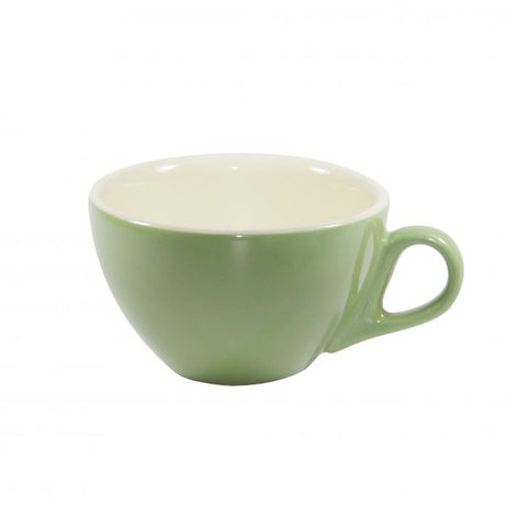 Cappuccino Cup - 220ml, Sage-White from Brew. made out of Stoneware and sold in boxes of 6. Hospitality quality at wholesale price with The Flying Fork! 