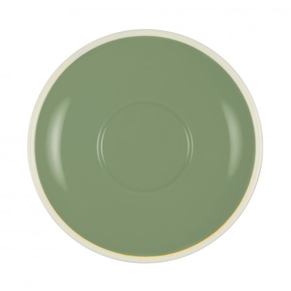 Saucer To Suit BW0230-235 - 140mm, Sage-White from Brew. made out of Stoneware and sold in boxes of 6. Hospitality quality at wholesale price with The Flying Fork! 