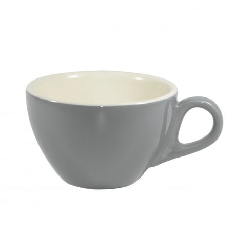 Latte Cup - 280ml, French Grey-White from Brew. made out of Stoneware and sold in boxes of 6. Hospitality quality at wholesale price with The Flying Fork! 