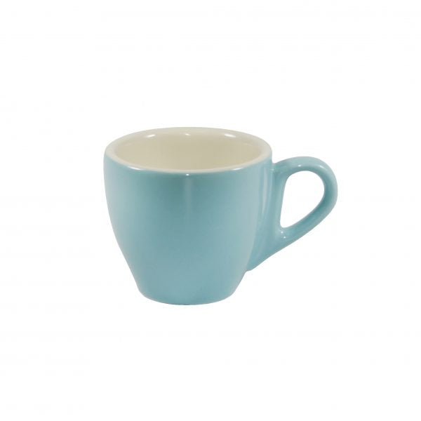 Espresso Cup - 90ml, Maya Blue-White from Brew. made out of Stoneware and sold in boxes of 6. Hospitality quality at wholesale price with The Flying Fork! 