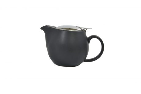 Infusion Teapot - with S-S Lid-Infuser, 350ml, Smoke from Brew. made out of Stoneware and sold in boxes of 2. Hospitality quality at wholesale price with The Flying Fork! 