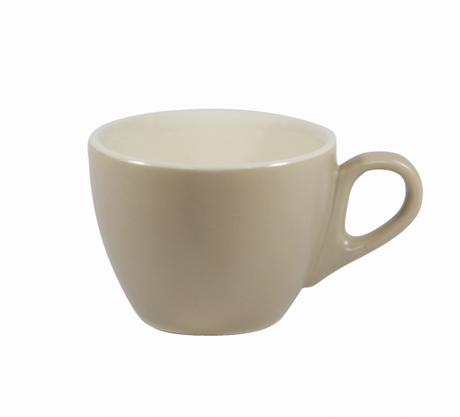 Large Flat White Cup - 220ml, Harvest-White from Brew. made out of Stoneware and sold in boxes of 6. Hospitality quality at wholesale price with The Flying Fork! 