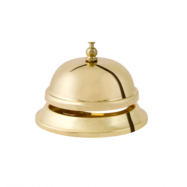 Call Bell - Brass from TheFlyingFork. Sold in boxes of 1. Hospitality quality at wholesale price with The Flying Fork! 