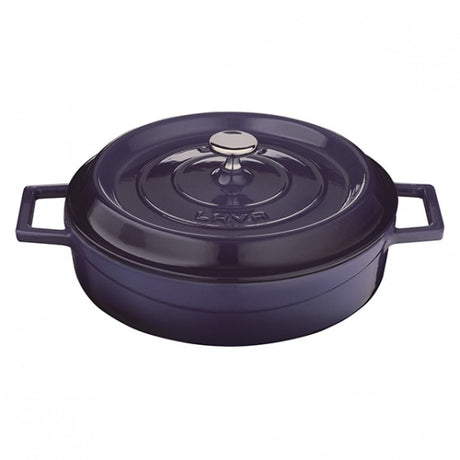 Casserole - Low, Purple, 240mm from Lava. Sold in boxes of 1. Hospitality quality at wholesale price with The Flying Fork! 
