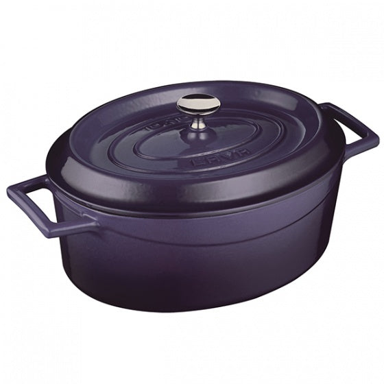 Casserole - Oval, Purple, 250mm from Lava. Sold in boxes of 1. Hospitality quality at wholesale price with The Flying Fork! 