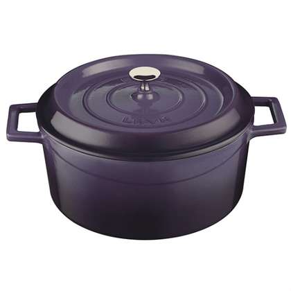Casserole - Round, Purple, 200mm from Lava. Sold in boxes of 1. Hospitality quality at wholesale price with The Flying Fork! 