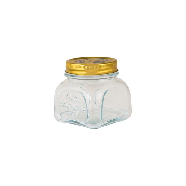 Glass Jar with metal Lid - 300ml, Home made from TheFlyingFork. Sold in boxes of 24. Hospitality quality at wholesale price with The Flying Fork! 