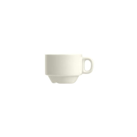 Stackable Tea Cup - Duraceram, 250ml from Duraceram. made out of Ceramic and sold in boxes of 48. Hospitality quality at wholesale price with The Flying Fork! 