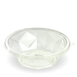 Salad Bowl - Clear, 24oz (Box of 450) from BioPak. Compostable, made out of Bioplastic and sold in boxes of 1. Hospitality quality at wholesale price with The Flying Fork! 