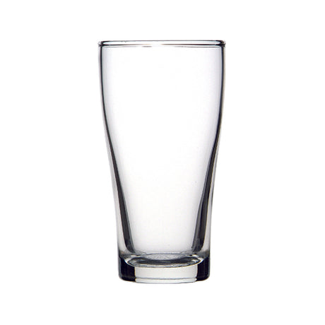 Conical Schooner Glass - 425ml, Nucleated from Crown Glassware. Sold in boxes of 48. Hospitality quality at wholesale price with The Flying Fork! 