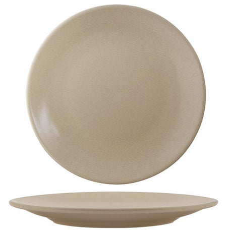 Round Coupe Plate - 310mm, Zuma Sand from Zuma. Matt Finish, made out of Ceramic and sold in boxes of 3. Hospitality quality at wholesale price with The Flying Fork! 