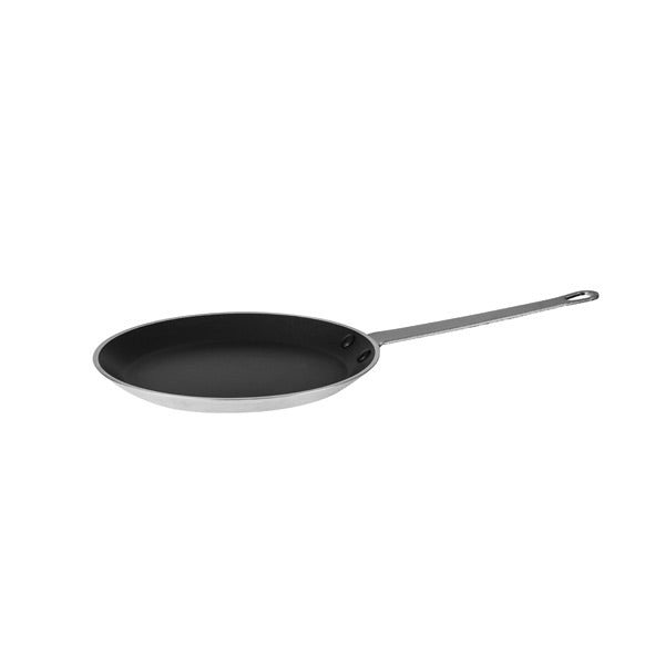 Crepe Pan - Alum., Non - Stick, 220mm from CaterChef. Non-Stick and sold in boxes of 1. Hospitality quality at wholesale price with The Flying Fork! 