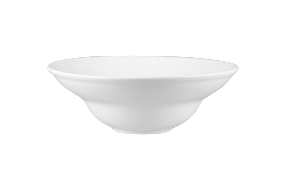 A white Deep Soup / Pasta Bowl on white background