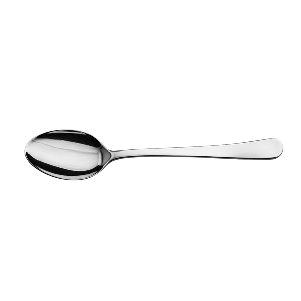 Dessert Spoon - MONTREAL from Basics. made out of Stainless Steel and sold in boxes of 12. Hospitality quality at wholesale price with The Flying Fork! 