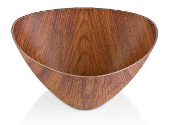 Triangular Bowl - Extra Large, 290x290x110mm from Evelin. made out of Polystyrene and sold in boxes of 1. Hospitality quality at wholesale price with The Flying Fork! 