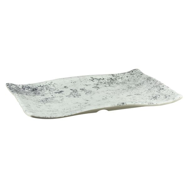 Extra-Large Rectangular Pebble Platter, 400x280mm from Cheforward. Sold in boxes of 5. Hospitality quality at wholesale price with The Flying Fork! 