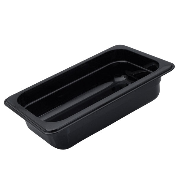 Food Pan - Pc, Black, 1-4 Size 65mm from Trenton. made out of Polycarbonate and sold in boxes of 1. Hospitality quality at wholesale price with The Flying Fork! 
