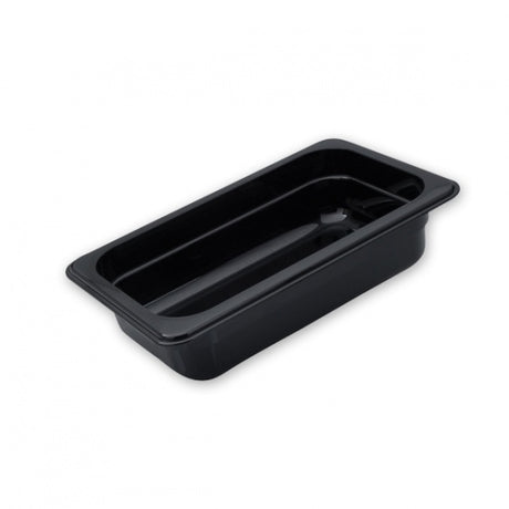 Food Pan - Pc, Black, 1-4 Size 150mm from Trenton. made out of Polycarbonate and sold in boxes of 1. Hospitality quality at wholesale price with The Flying Fork! 