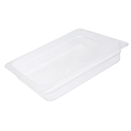 Food Pan - Pc, Clear, 1-2 Size 65mm from Trenton. made out of Polycarbonate and sold in boxes of 1. Hospitality quality at wholesale price with The Flying Fork! 