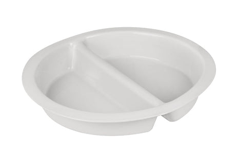 Food Pan - Round, White, 1 Divider, 380mm from Ryner Tableware
