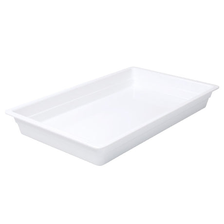 Food Pan - White, 1-1 Size 65mm - Melamine from Ryner Melamine. made out of Melamine and sold in boxes of 2. Hospitality quality at wholesale price with The Flying Fork! 