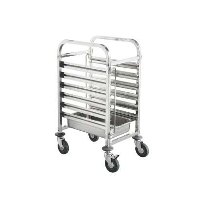 Gastronorm Trolley - 6 trays from TheFlyingFork. Sold in boxes of 1. Hospitality quality at wholesale price with The Flying Fork! 