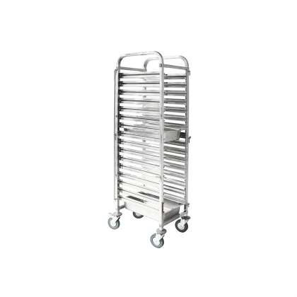 Gastronorm Trolley - 16 trays from TheFlyingFork. Sold in boxes of 1. Hospitality quality at wholesale price with The Flying Fork! 