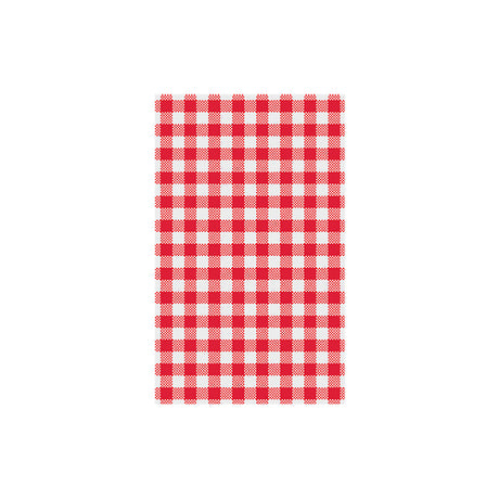 Gingham Greaseproof Paper - Red , 190 x 310mm, 200 Sheets from Moda. Sold in boxes of 1. Hospitality quality at wholesale price with The Flying Fork! 