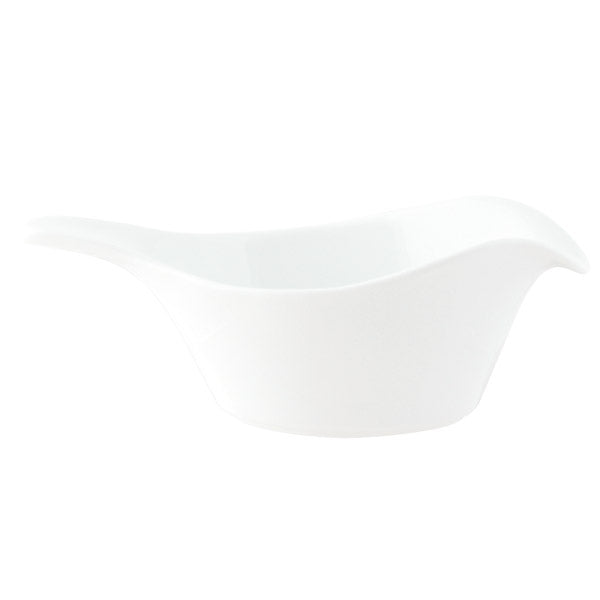 Gravy Boat - 133mm from Ryner Tableware. made out of Porcelain and sold in boxes of 12. Hospitality quality at wholesale price with The Flying Fork! 