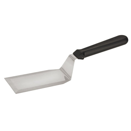 Griddle Scraper - S-S, 125 x 75mm, Black Handle from TheFlyingFork. Sold in boxes of 1. Hospitality quality at wholesale price with The Flying Fork! 