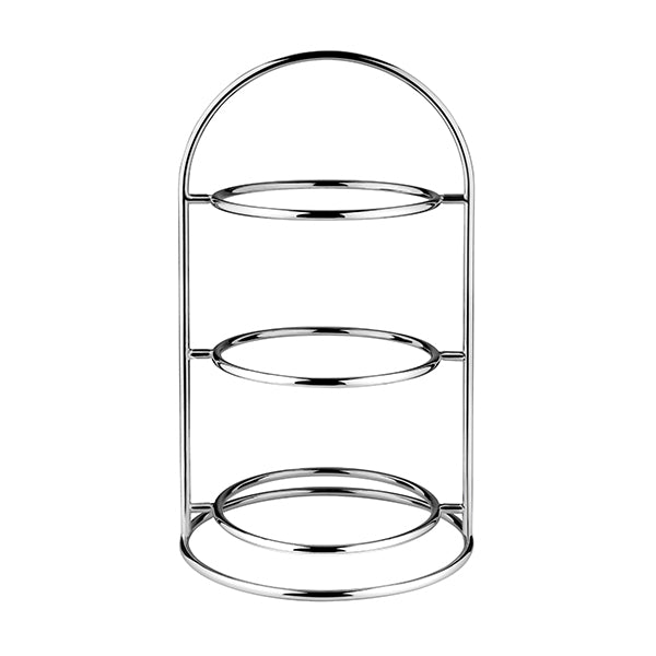 High Tea Platter Stand - S-S, 3 Tier from Athena. made out of Stainless Steel and sold in boxes of 2. Hospitality quality at wholesale price with The Flying Fork! 