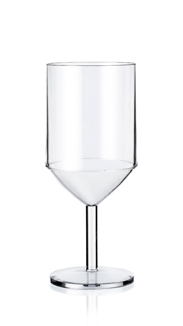 Palm Unbreakable Stackable Wine Glass - 260ml from Palm Products. made out of BPA Free Plastic and sold in boxes of 4. Hospitality quality at wholesale price with The Flying Fork! 