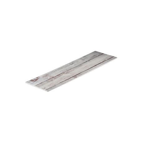 Flat Rectangular Platter, 525 x 160mm, Melamine - Shabby from Ryner Melamine. Sold in boxes of 6. Hospitality quality at wholesale price with The Flying Fork! 