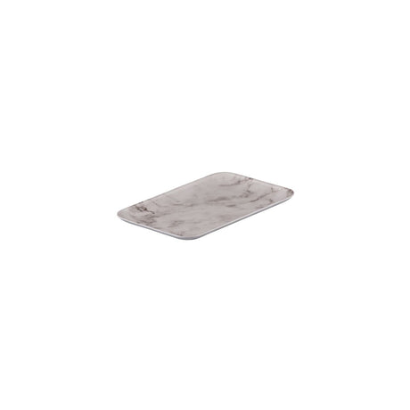 Rectangular Platter, 290 x 200mm, Coupe, Melamine - White Marble from Ryner Melamine. Sold in boxes of 12. Hospitality quality at wholesale price with The Flying Fork! 