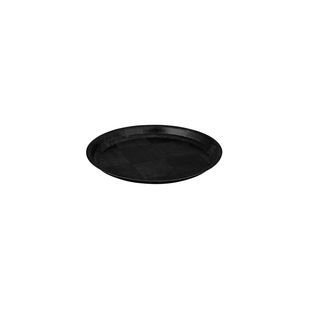 Round Tray, 150mm - Black Woven Wood from Trenton. Sold in boxes of 12. Hospitality quality at wholesale price with The Flying Fork! 